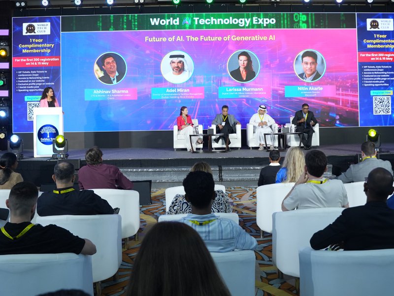 AI keynote and networking at World AI Technology Expo Dubai