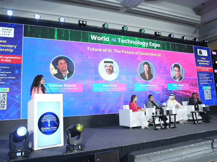 Live product demonstration at World AI Technology Expo Dubai