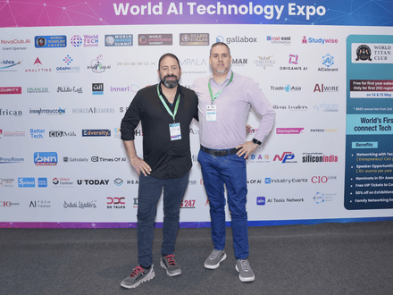 Keynote session on stage at World AI Expo Dubai